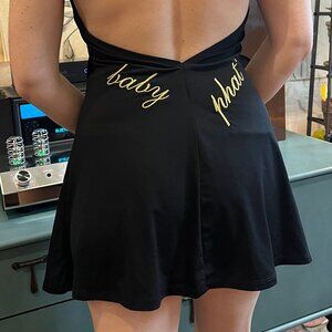 Vintage Baby Phat Black Halter Mini Dress